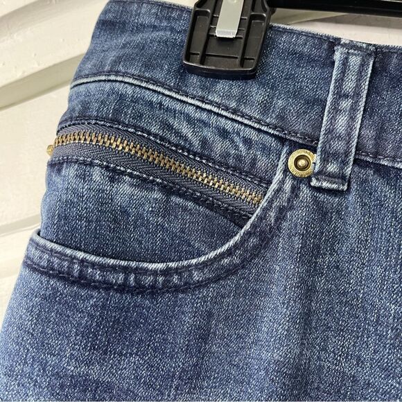 Chico’s So Slimming Dark Wash Straight Leg Jeans, Size 10 - Picture 4 of 8